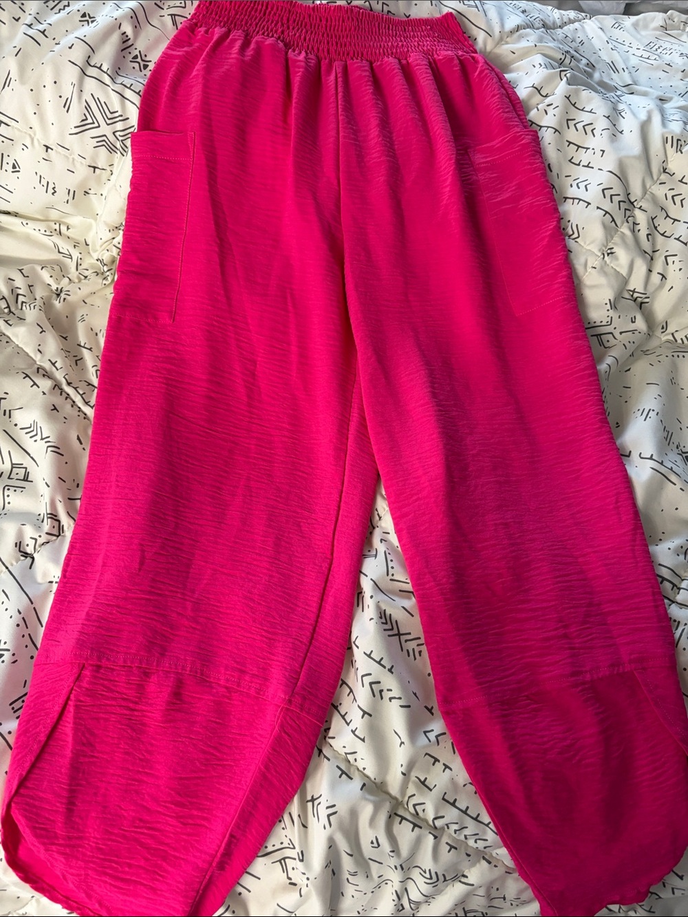 Wide leg capri pants